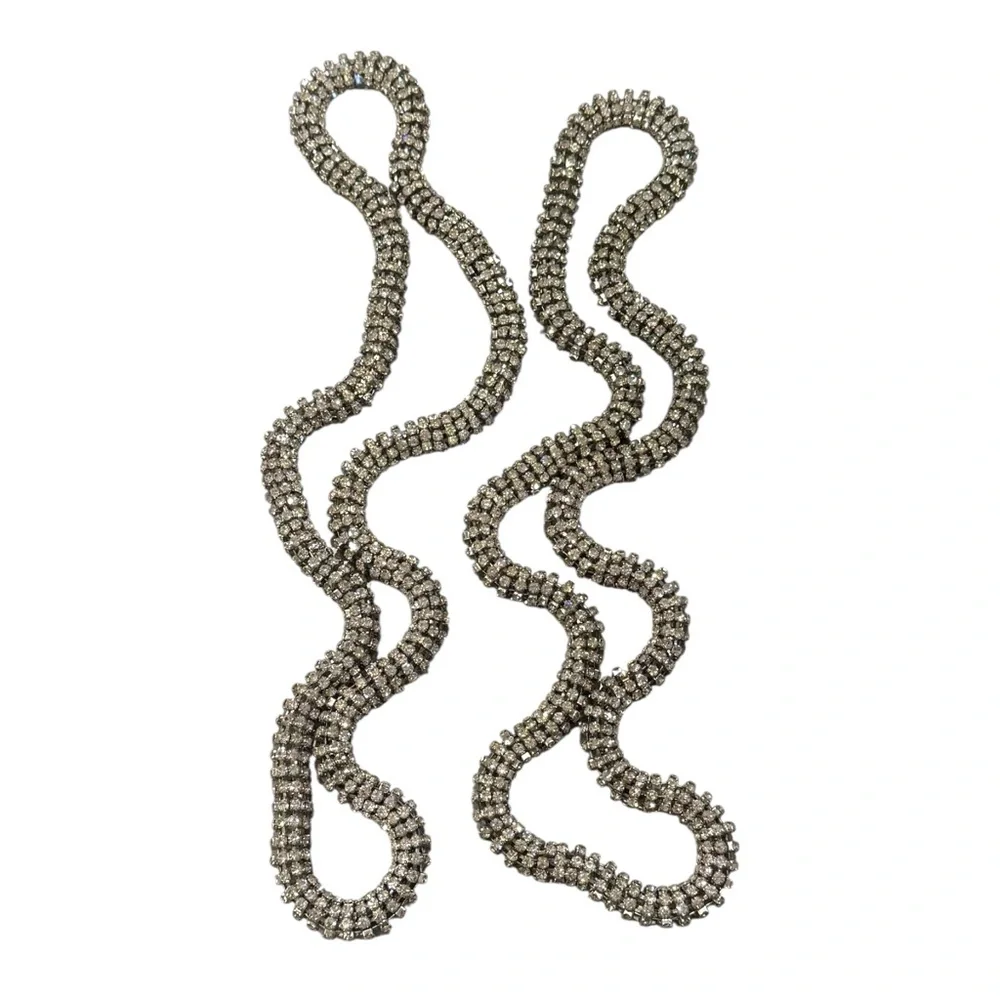 ✨ Glamorous Crystal Rhinestone Rope Necklaces (Set of 2) ✨ - Picture 6 of 9